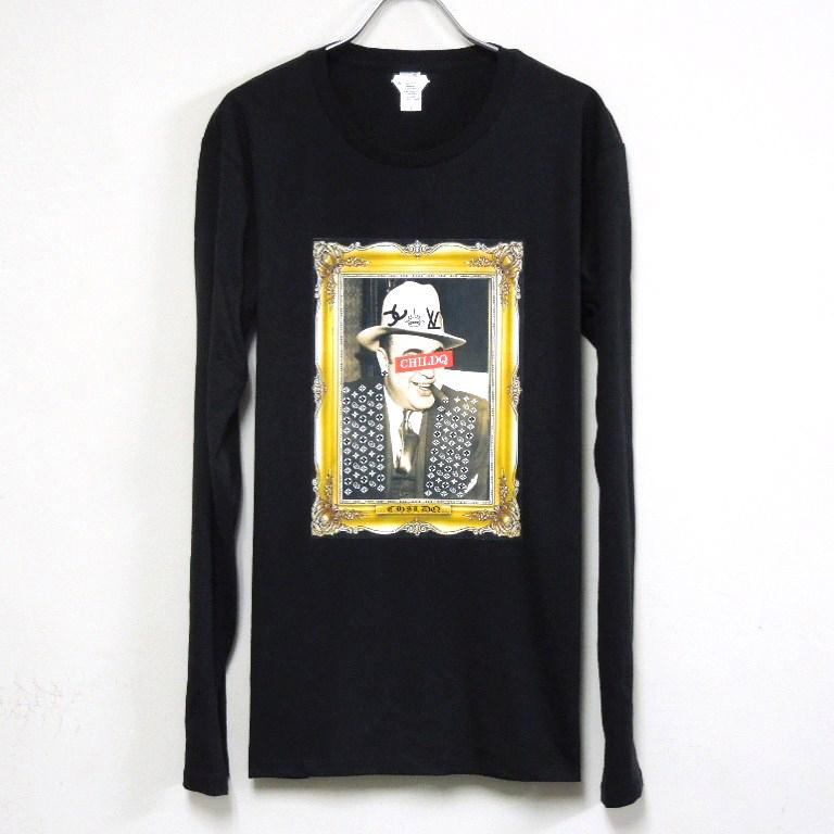 Art work Al Capone Long T-shirt Black