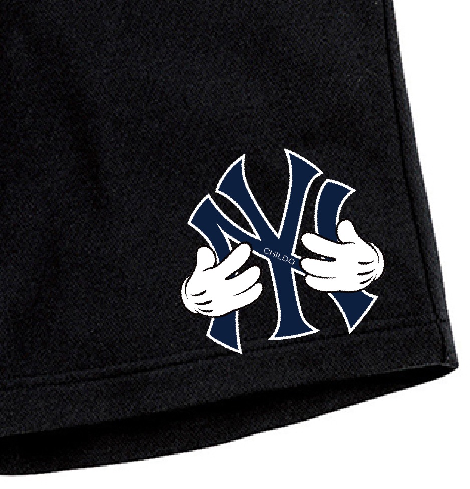 NY hand half pants Black