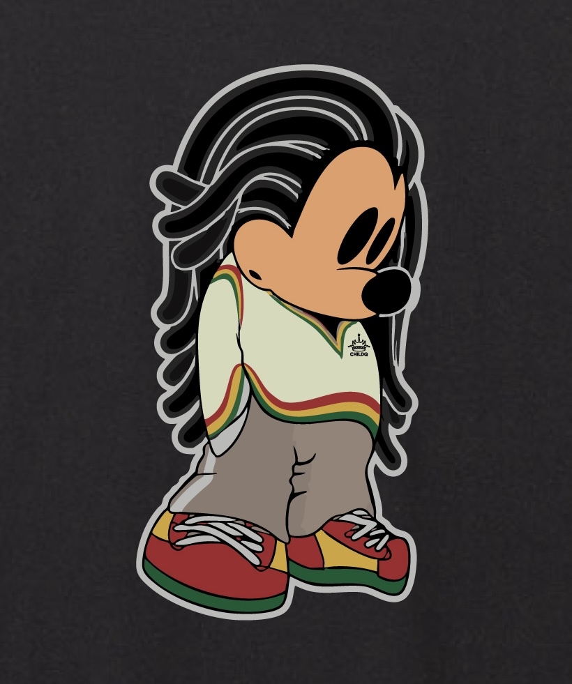 Reggae Mouse T-Shirt Black