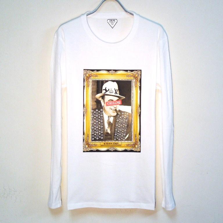 Art work Al Capone Long T-shirt White