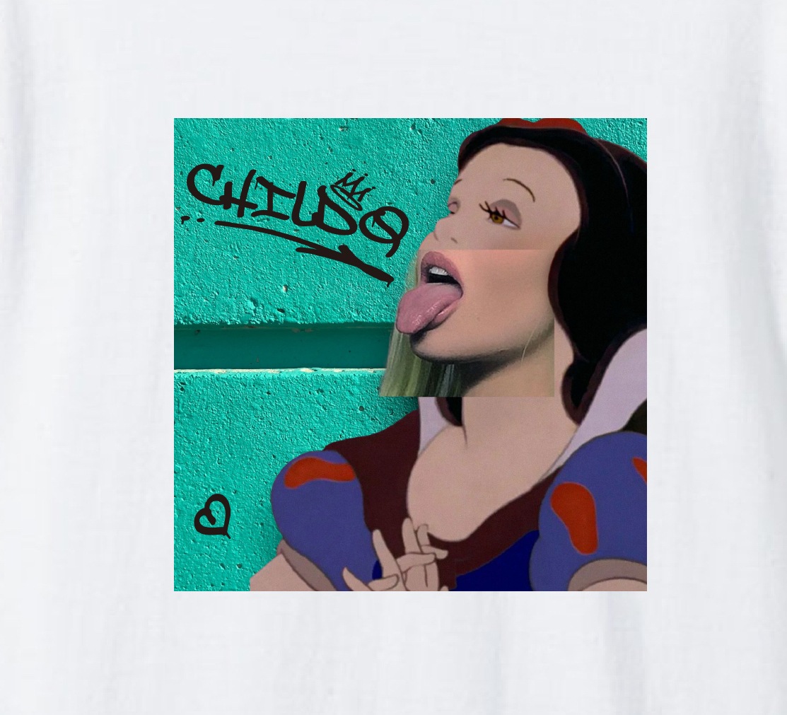Snow White Green T-shirt White