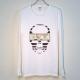 Skull Trump Long T-shirt White
