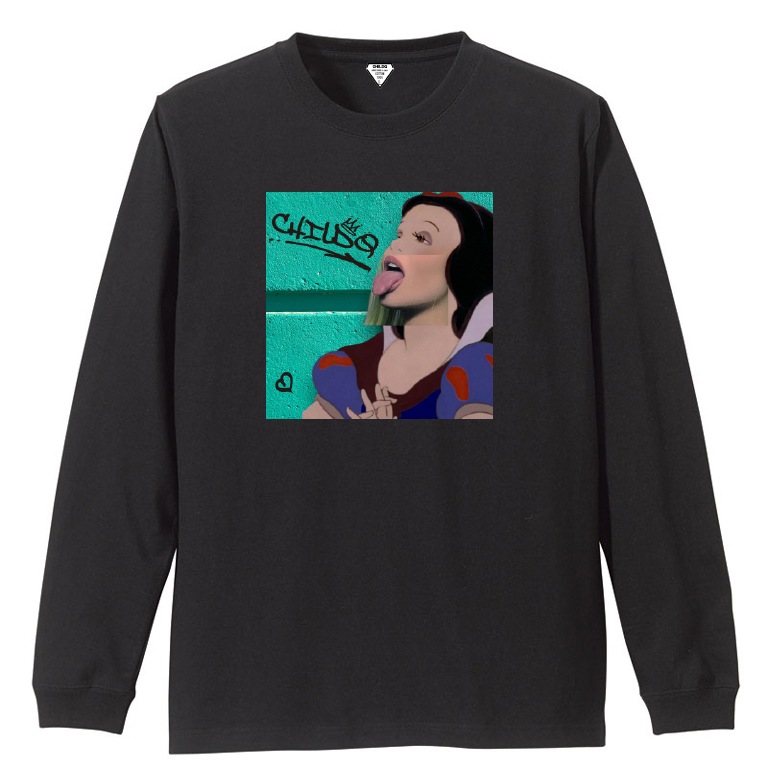 Snow White Green T-shirt Black