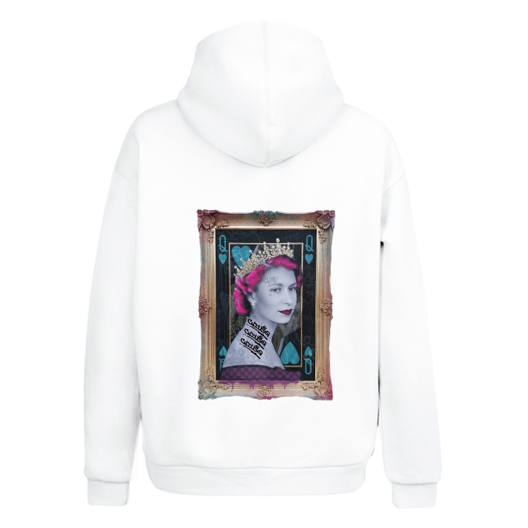 Elizabeth Art Hoodie White