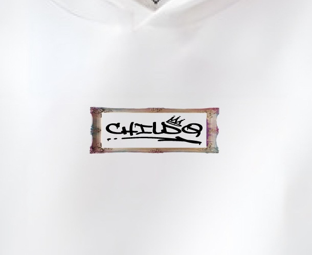 Elizabeth Art Hoodie White