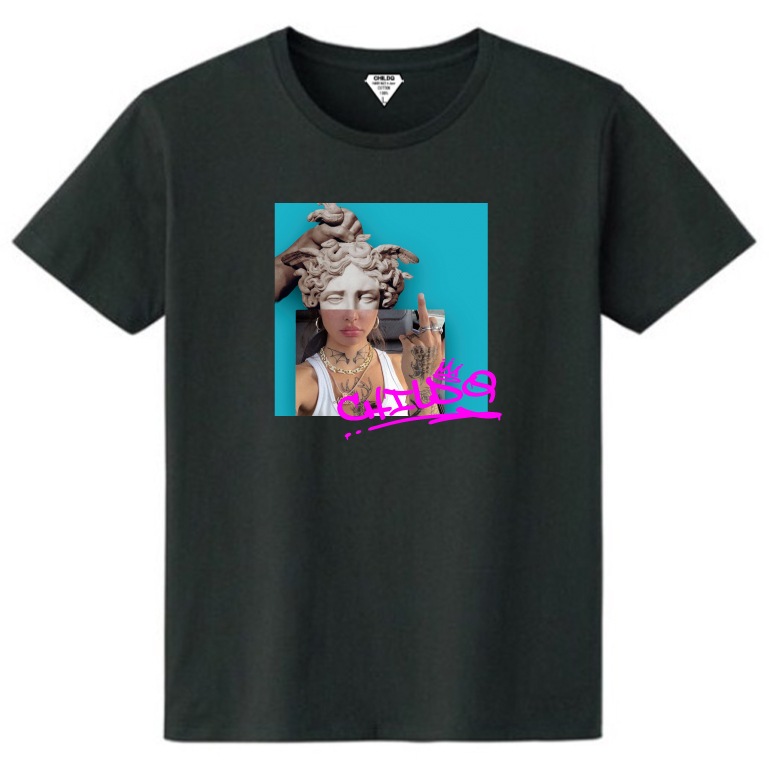 Medusa Art Black T-shirt
