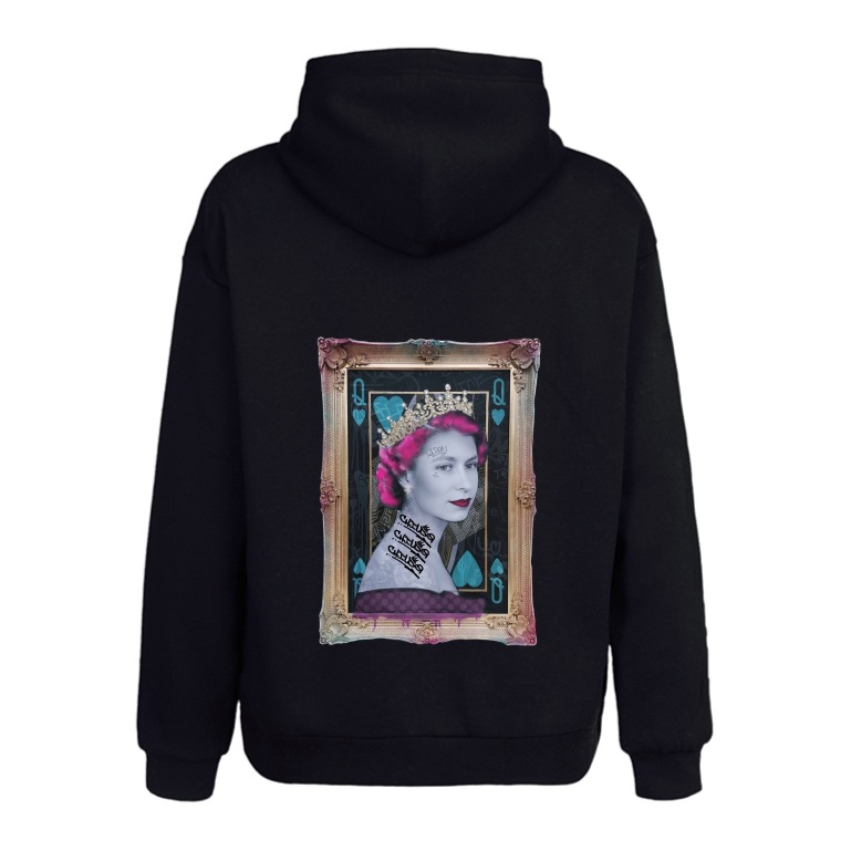 Elizabeth Art Hoodie Black
