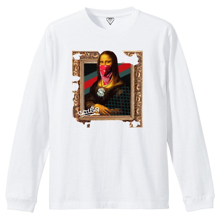 Gangster Mona Lisa T-shirt White