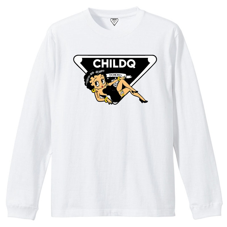 CHILDQ Emblem Betty T-Shirt White