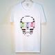 Skull Tattoo Girl NO.22 T-shirt White