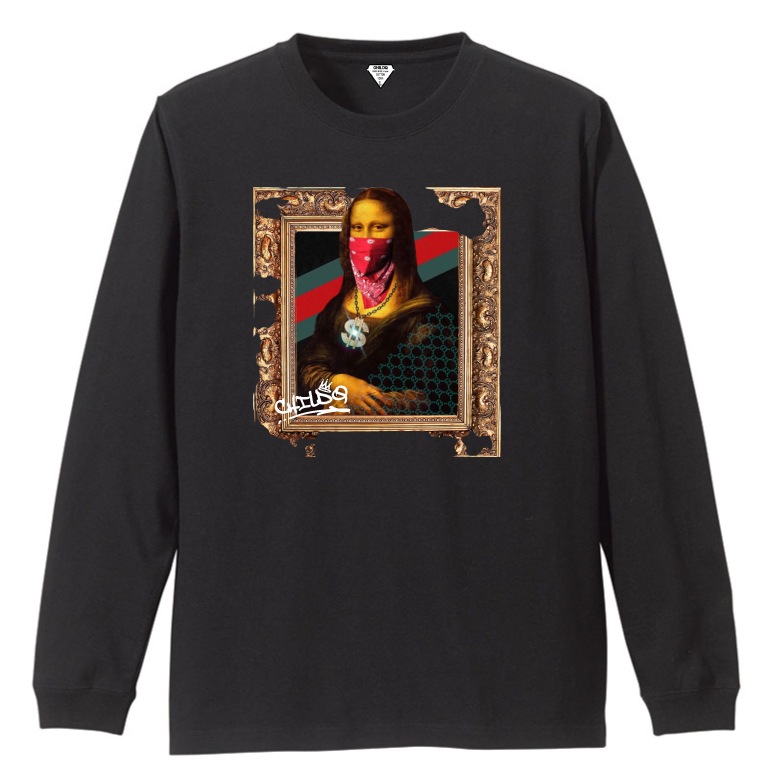 Gangster Mona Lisa T-shirt Black
