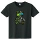 sakura monogram bear T-shirt green x Black