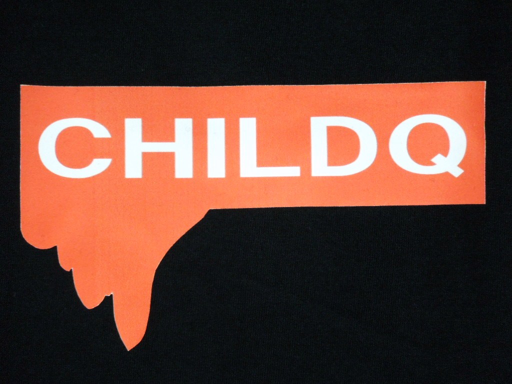 Parody Melting Sleeve Print Long T Shirt Black