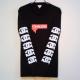Parody Melting Sleeve Print Long T Shirt Black