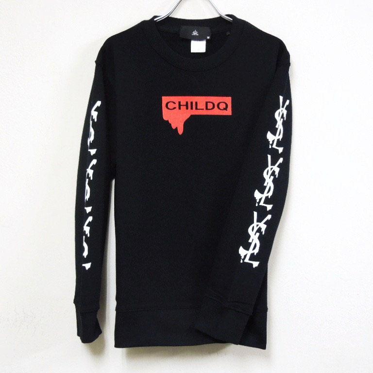 Parody Melting Sleeve Print No3 Sweat Black
