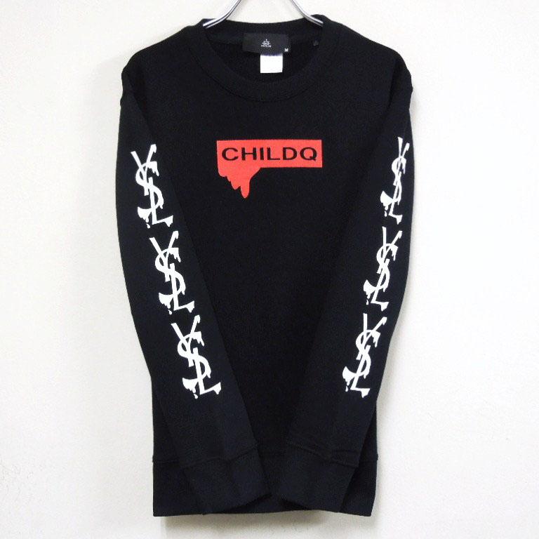 Parody Melting Sleeve Print No3 Sweat Black
