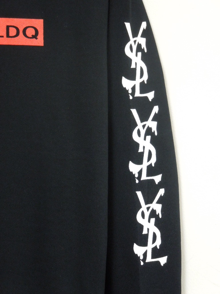 Parody Melting Sleeve Print No3 Sweat Black