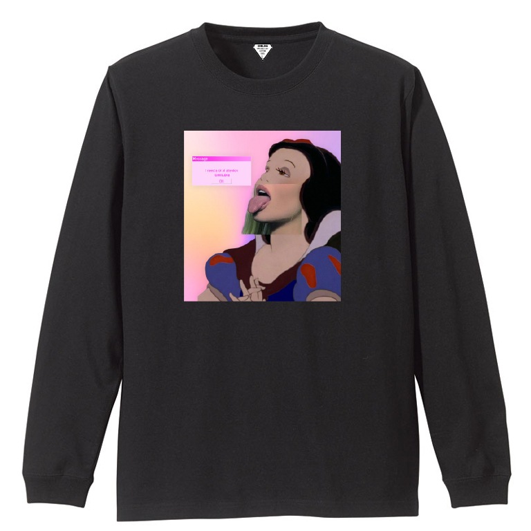 Snow White Pink T-shirt Black