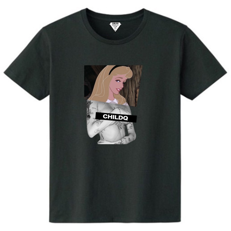 Pop Art Girl N.o14 Black T-shirt