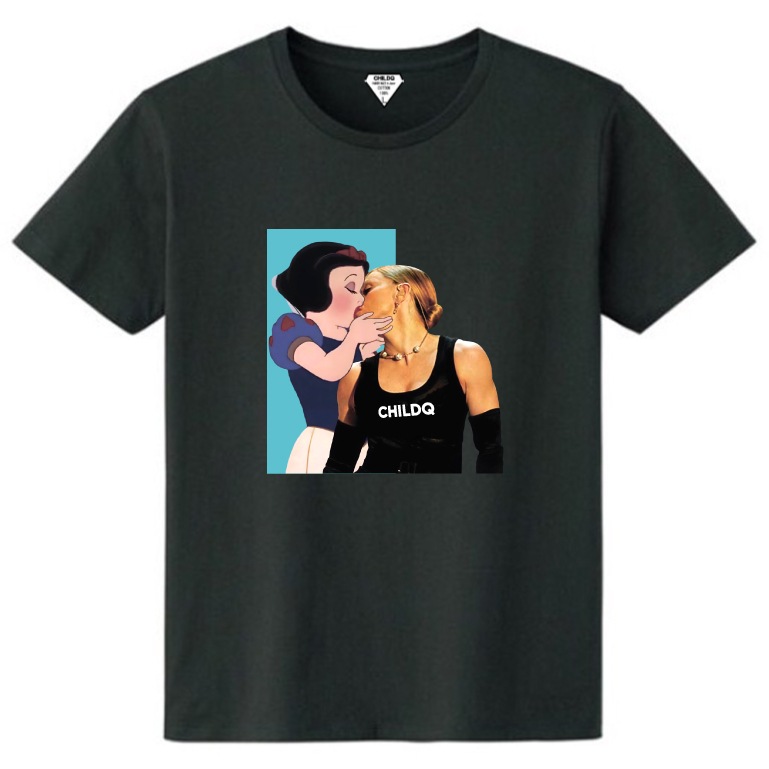 Pop Art Girl N.o18 Black T-shirt
