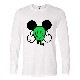 Pop Art Swarovski Long T-shirt White �� Green