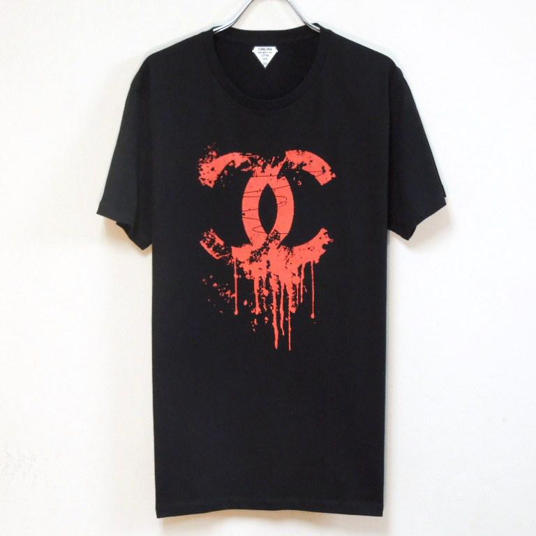 Parody Melting T-shirt Black��Red