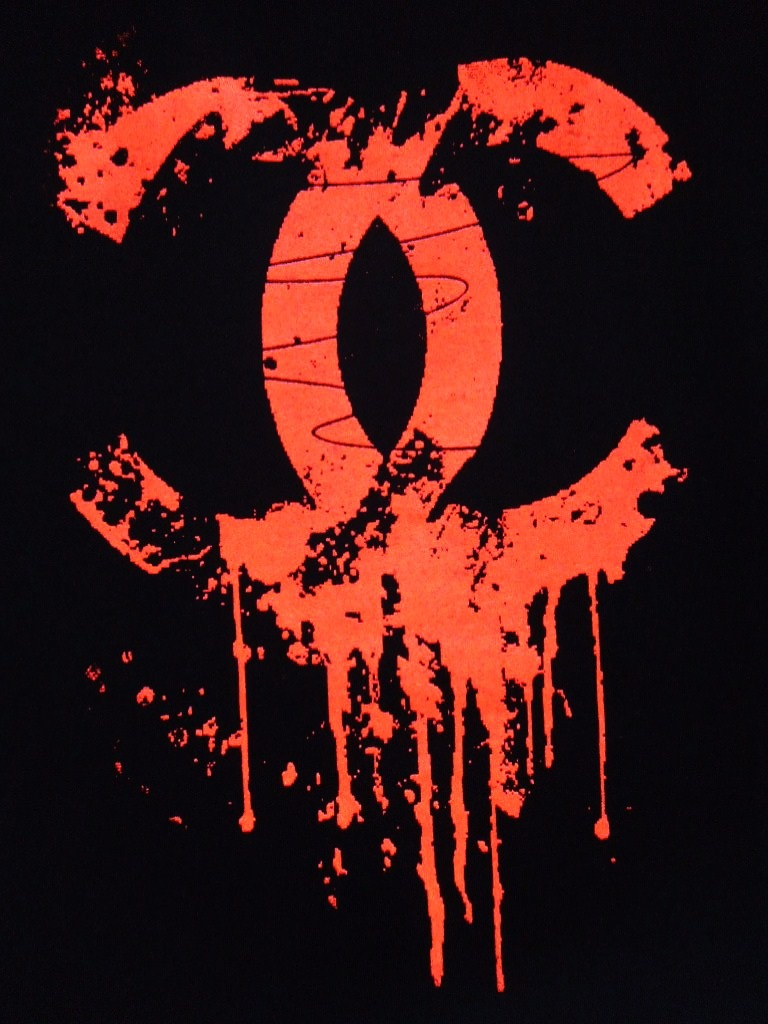 Parody Melting T-shirt Black��Red