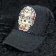 �ɽ� Black skull Swarovski cap Black