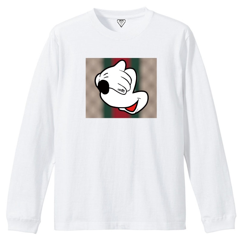 Secret Mouse Mosaic T-shirt white