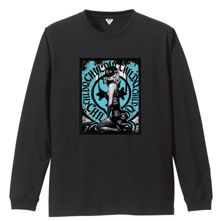 Pop Art Girl N.o19 Black T-shirt