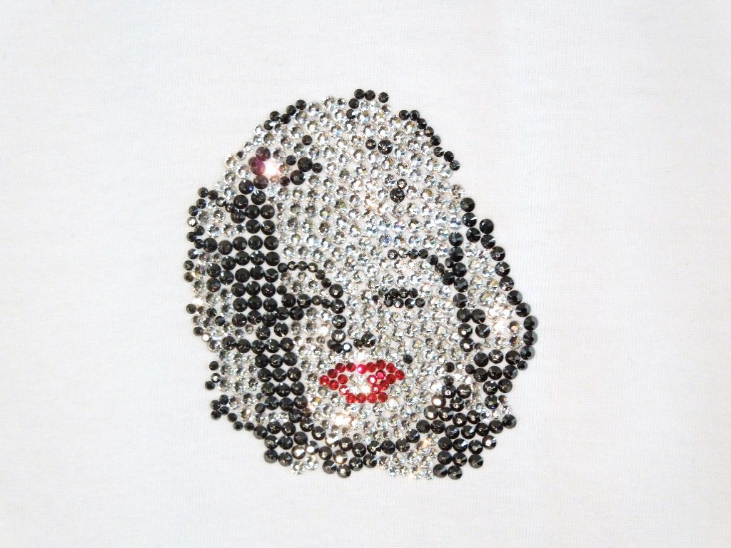 Marilyn Swarovski T-shirt white