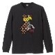 sakura monogram bear T-shirt brown x black
