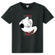 Secret Mouse Green & Red Line T-shirt Black
