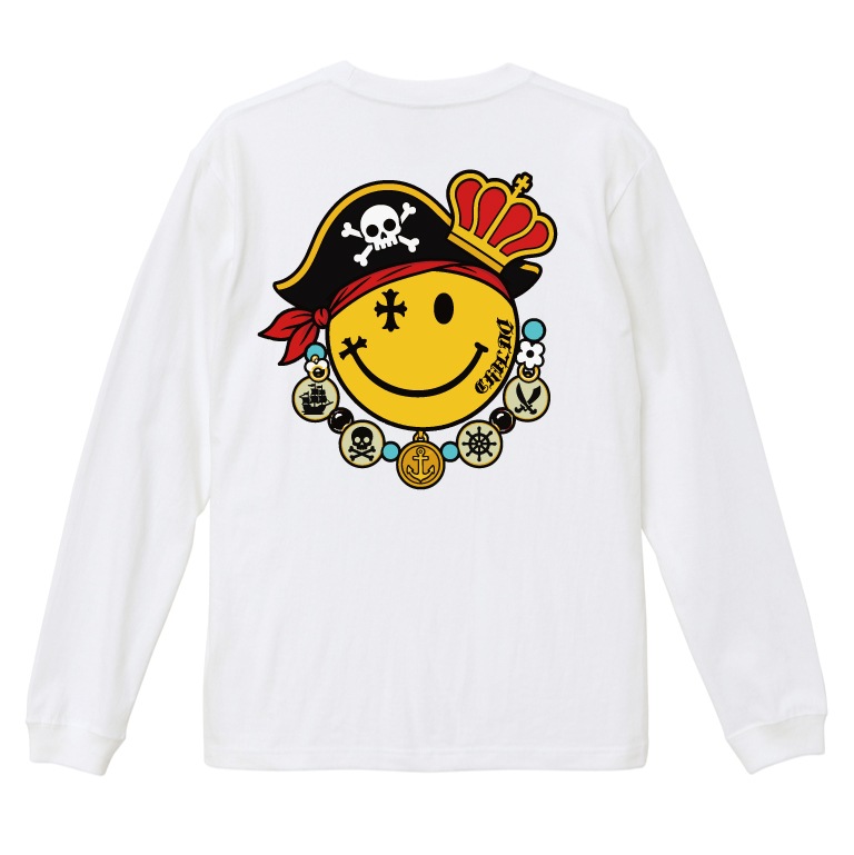Pirate Smiley T-shirt White
