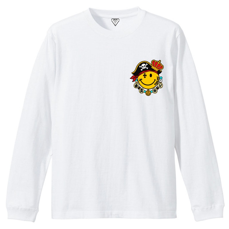 Pirate Smiley T-shirt White