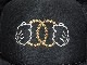 Parody double handed Gold Swarovski cap Black