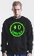 Smiley Lime Yellow Sweat Black