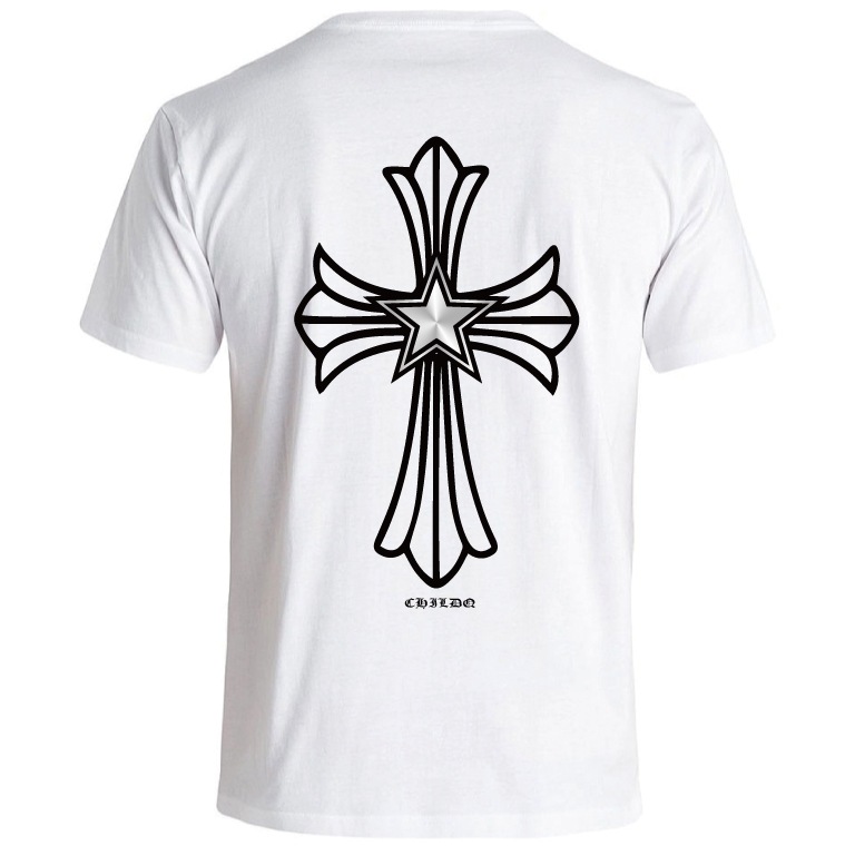 Star cross T-shirt white