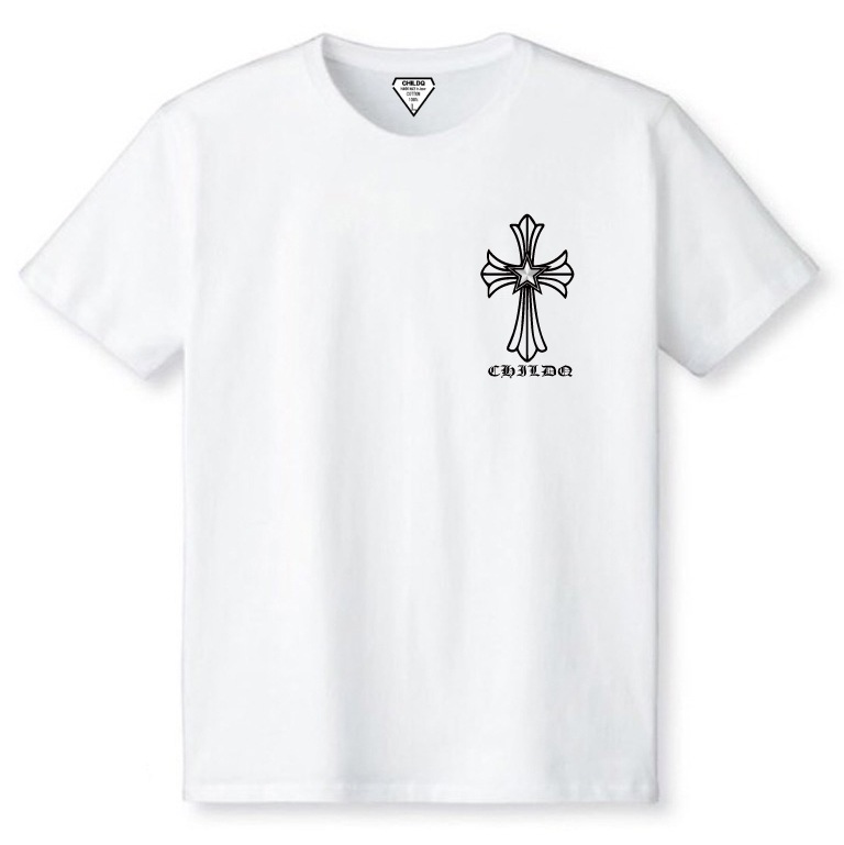 Star cross T-shirt white