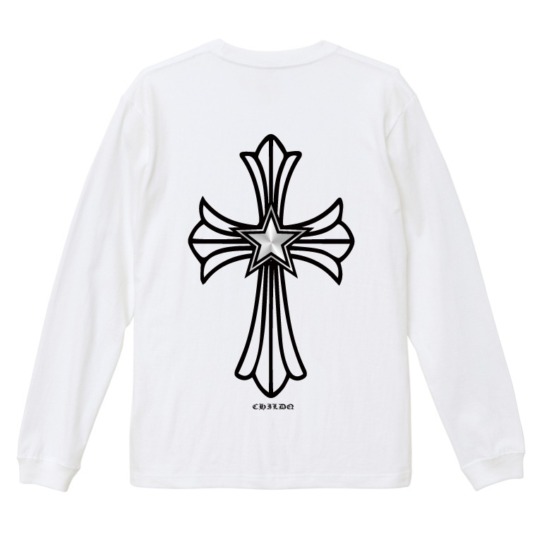 Star cross T-shirt white