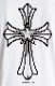 Star cross T-shirt white