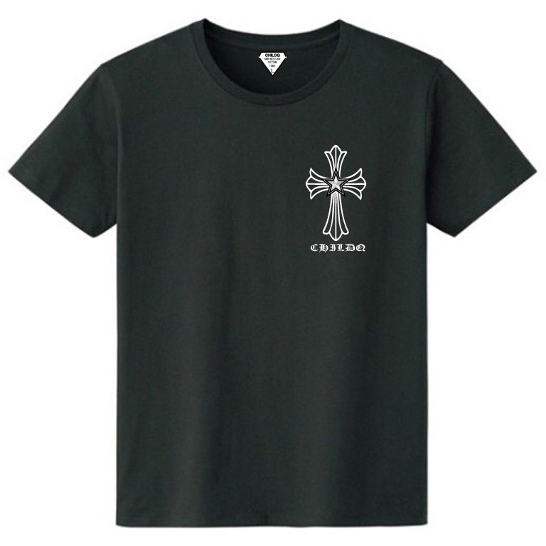 Star cross T-shirt Black