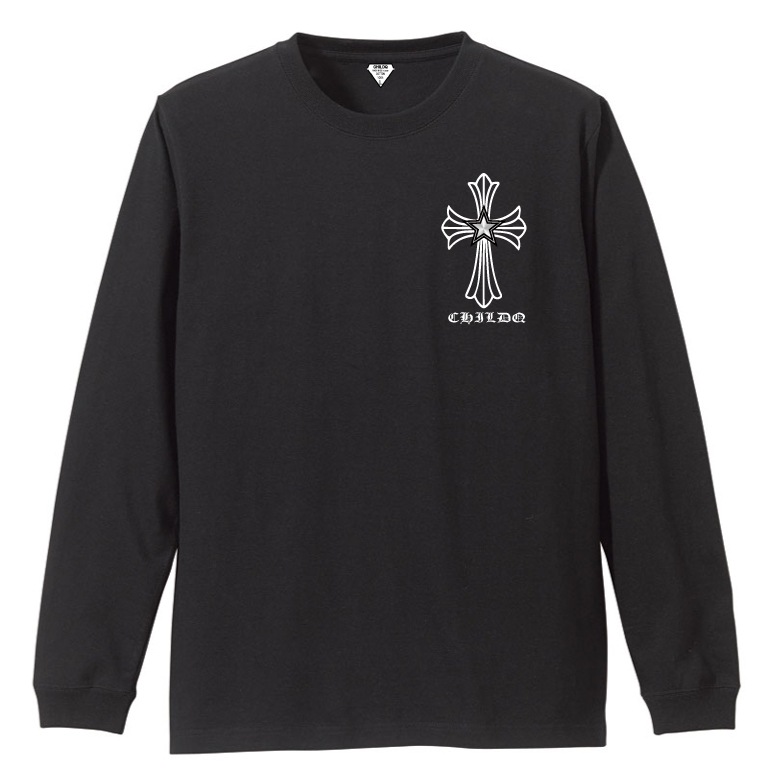 Star cross T-shirt Black