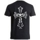 Star cross T-shirt Black