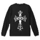 Star cross T-shirt Black