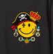 Pirate Smiley T-shirt Black