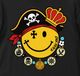 Pirate Smiley T-shirt Black