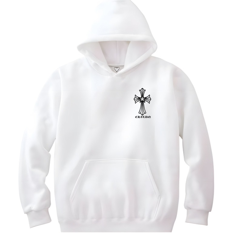 Star cross hoodie white