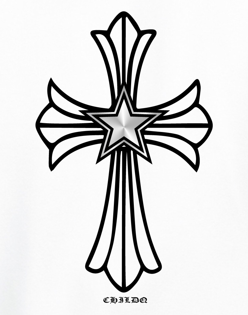 Star cross hoodie white