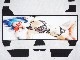 Skull Tattoo Girl NO.25 Long T-shirt White